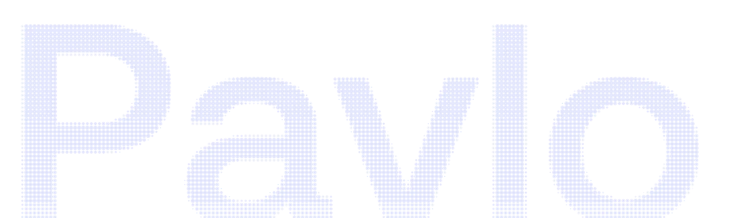 Pavlo, halftone wordmark