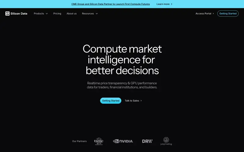 Silicon Data website